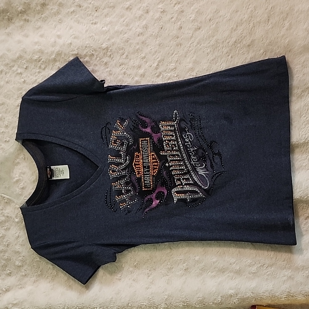 Harley Davidson V-neck t-shirt. .